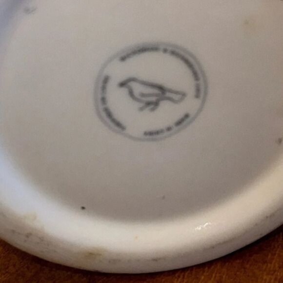 Anthropologie White Monogram "K" Ceramic Mug With Decorative Lettering - Picture 3 of 5